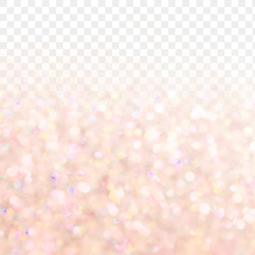 Light pink glitter gradient bokeh social ads transparent png