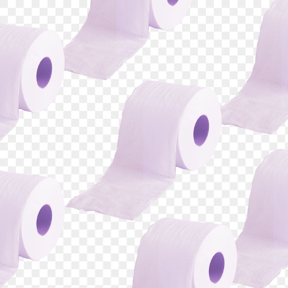 Tissue paper rolls patterned background transparent png