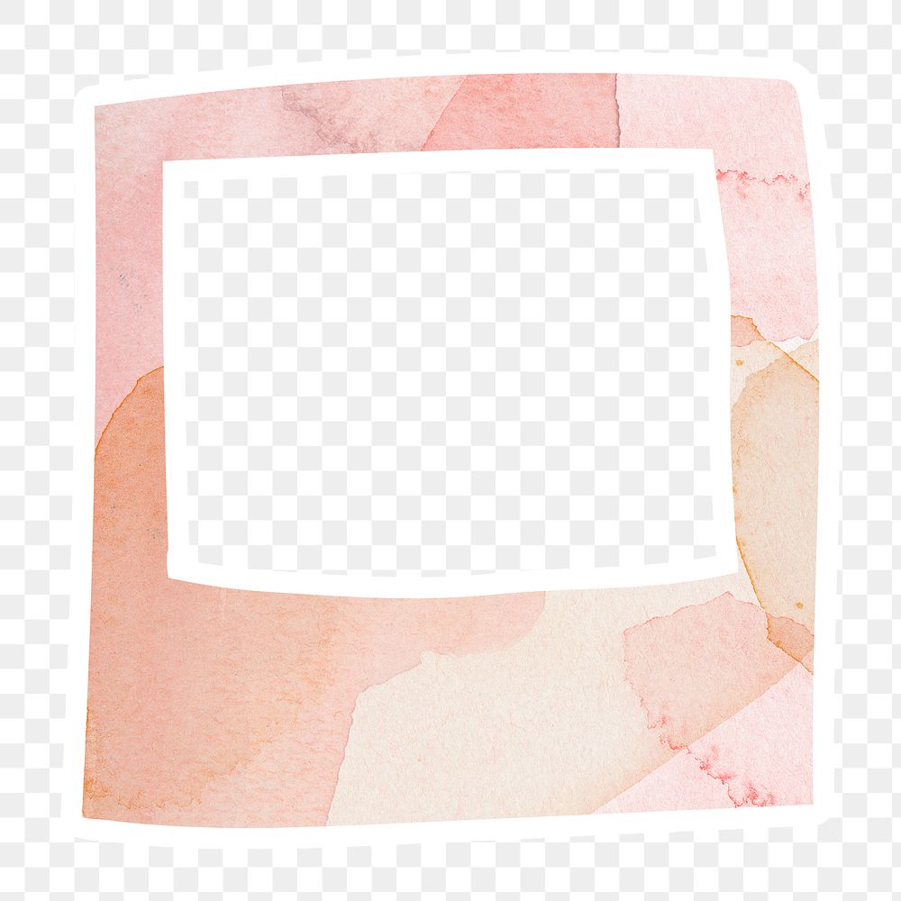 Pink textured instant photo frame