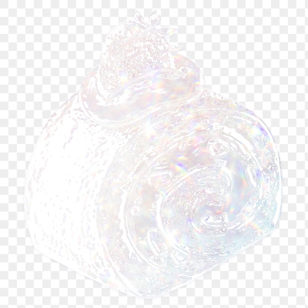 Silver holographic strawberry cake roll design element 
