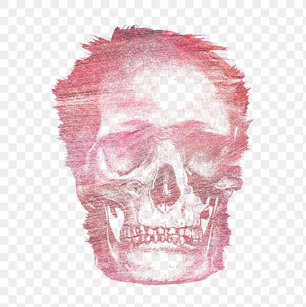 Vintage skull engraving style overlay
