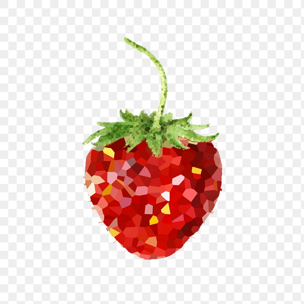 Red strawberry crystallized style overlay