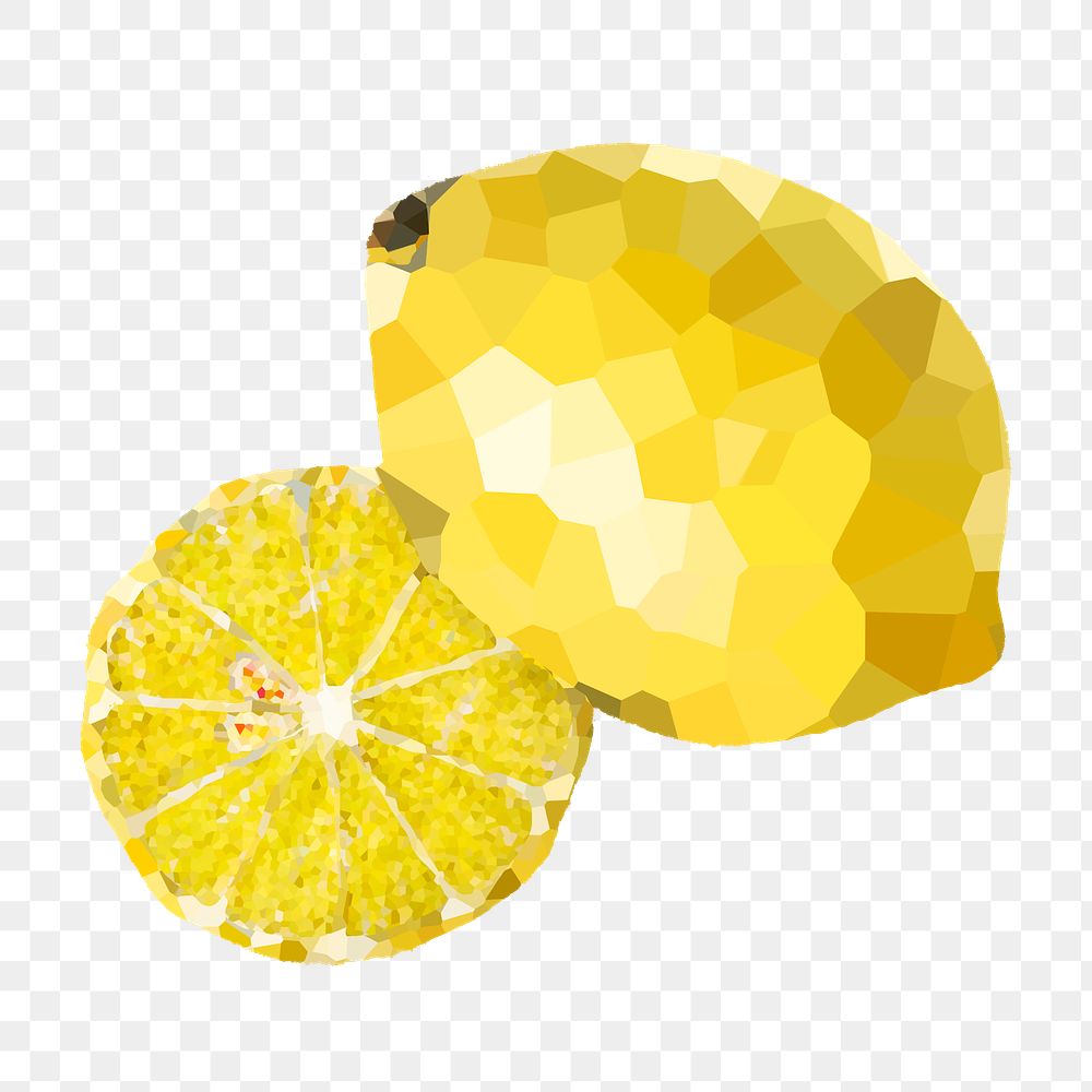 Ripe lemons crystallized style overlay