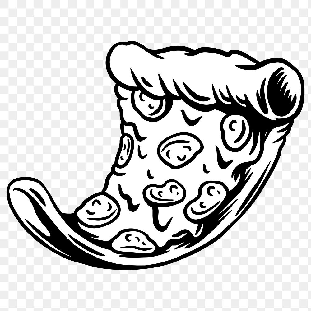Pizza drawing style sticker design Free PNG Sticker rawpixel