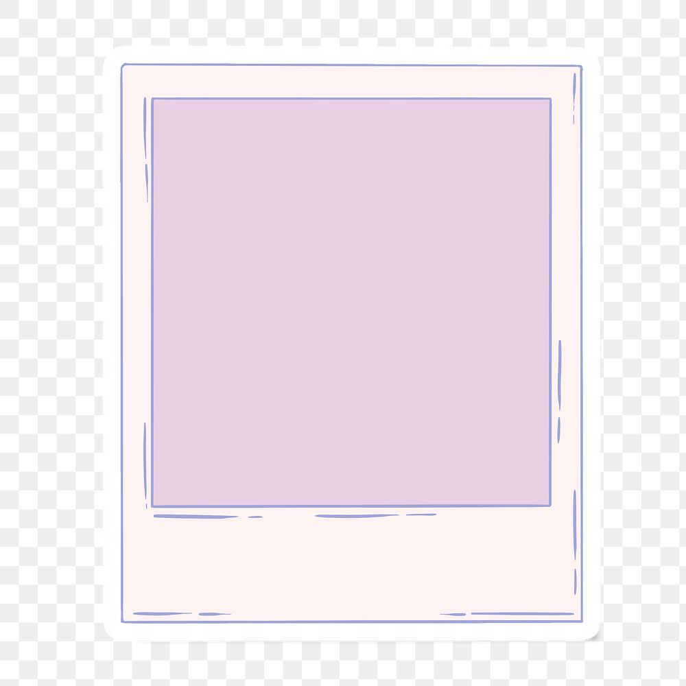 Instant photo frame sticker overlay Premium PNG Sticker rawpixel