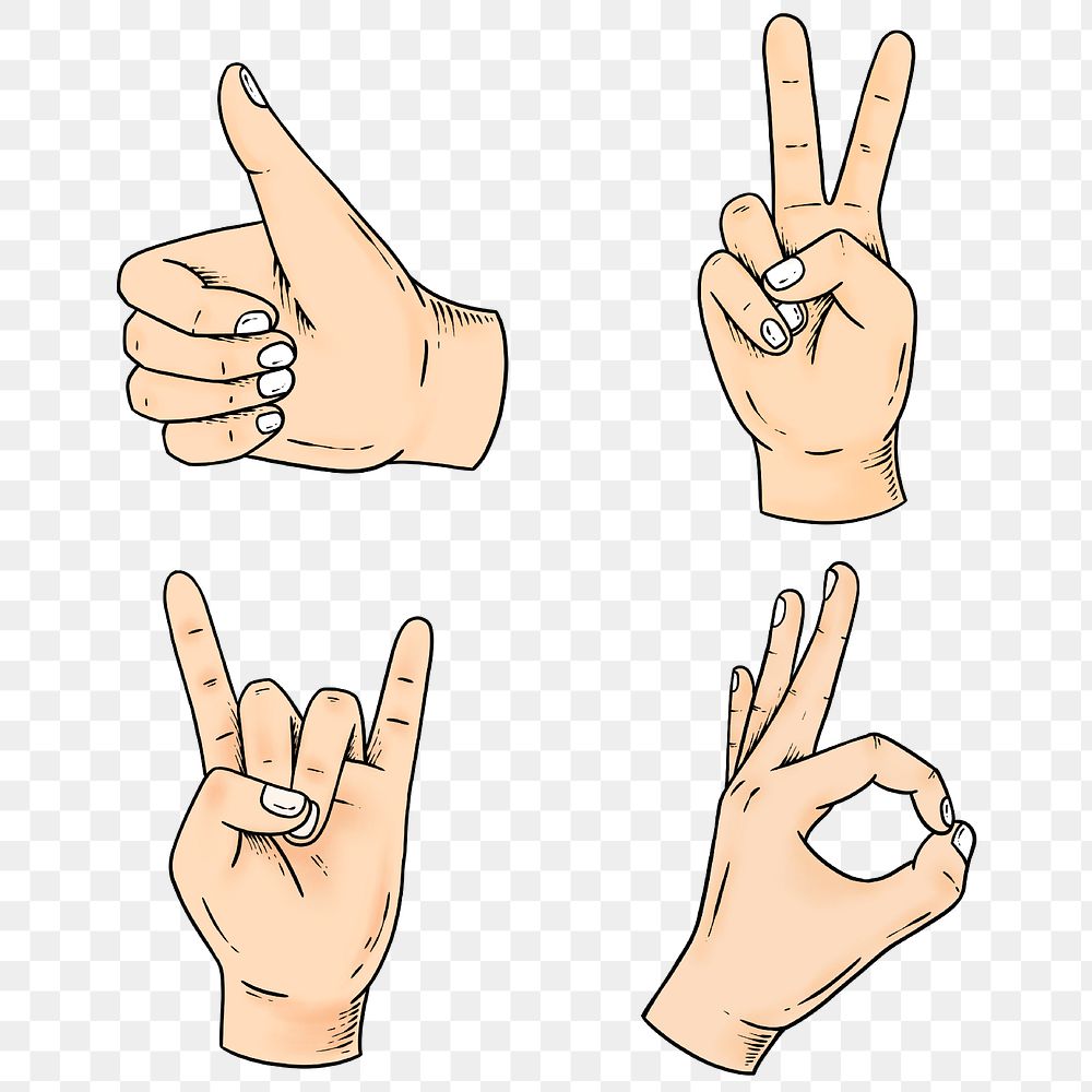 Journal hand sticker set design element