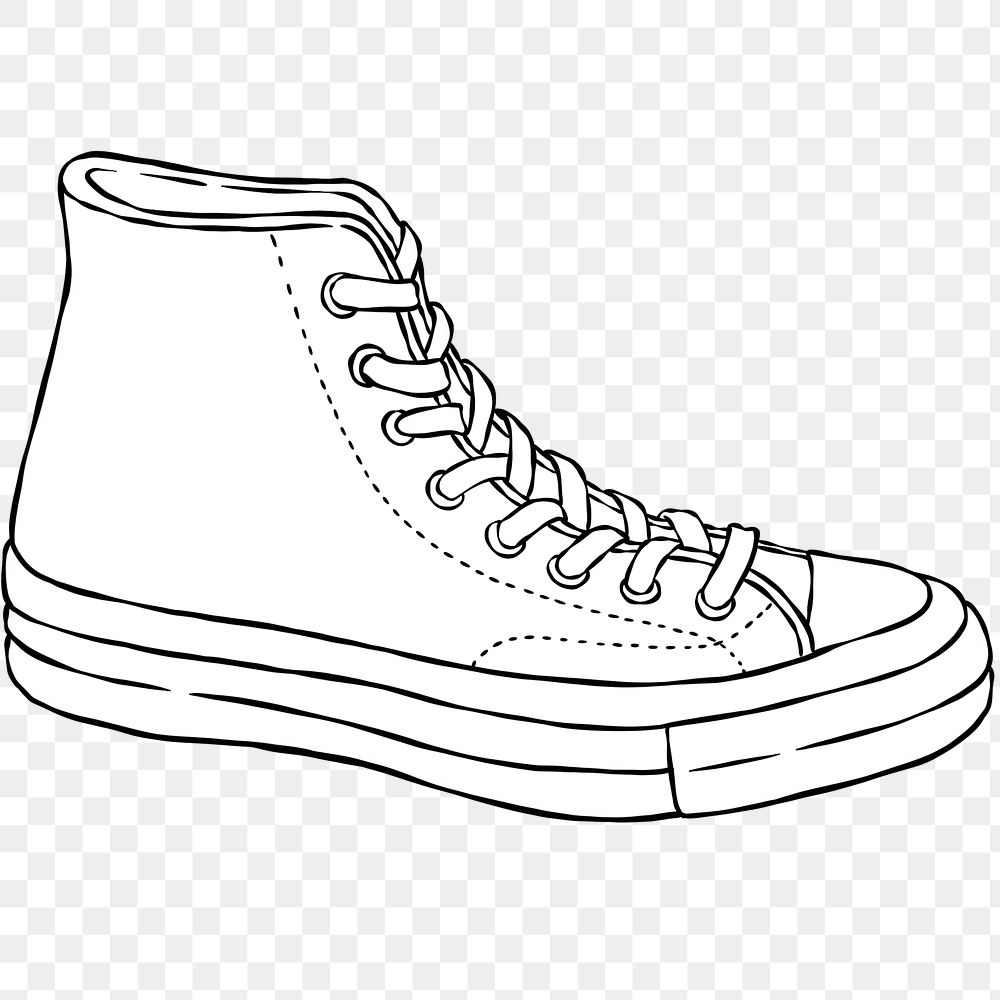 Retro high top png canvas sneaker