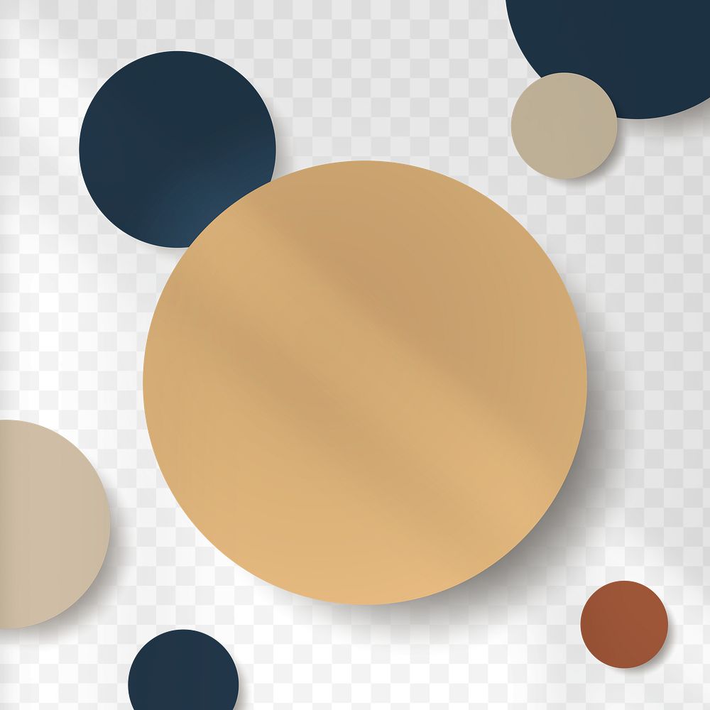 Earth tone circle patterned background design element