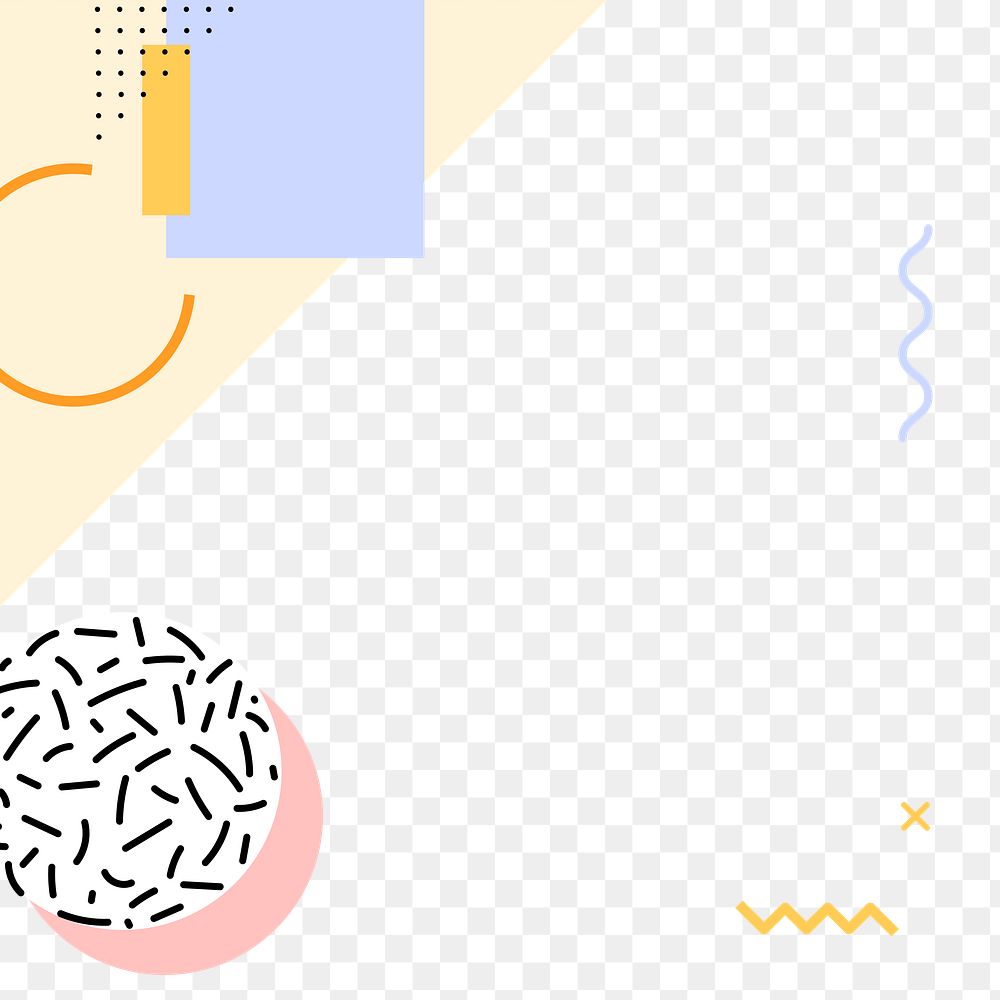 Pastel tone Memphis pattern design element