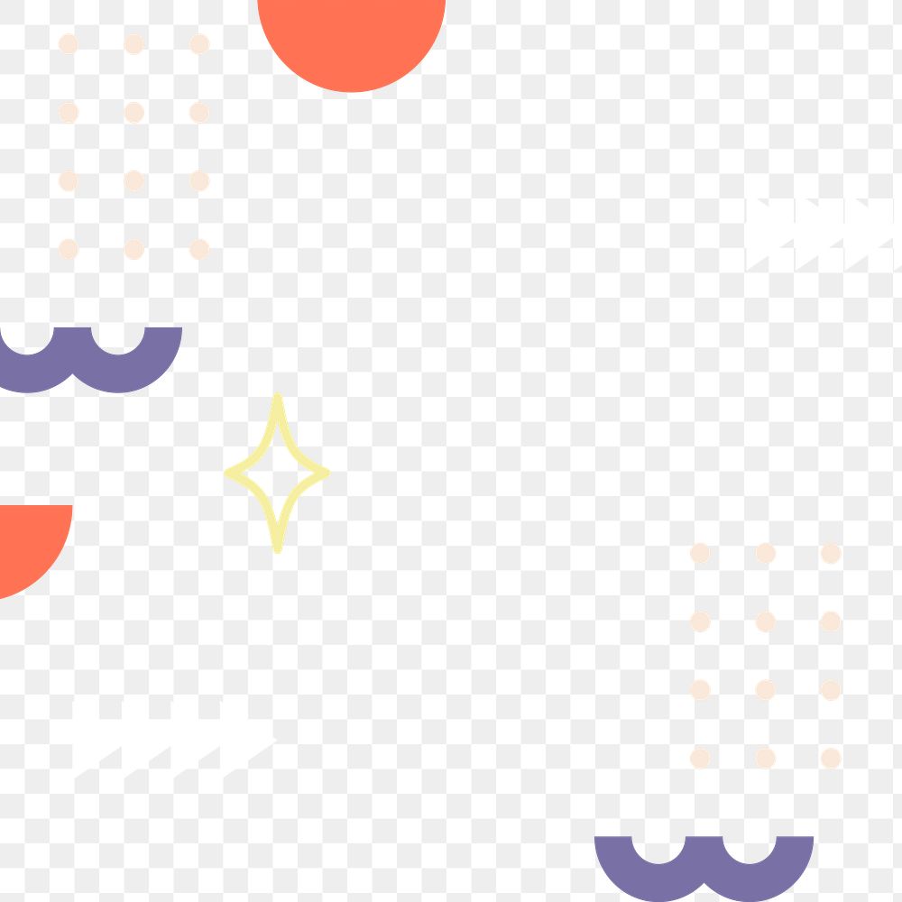 Pastel tone Memphis pattern design element