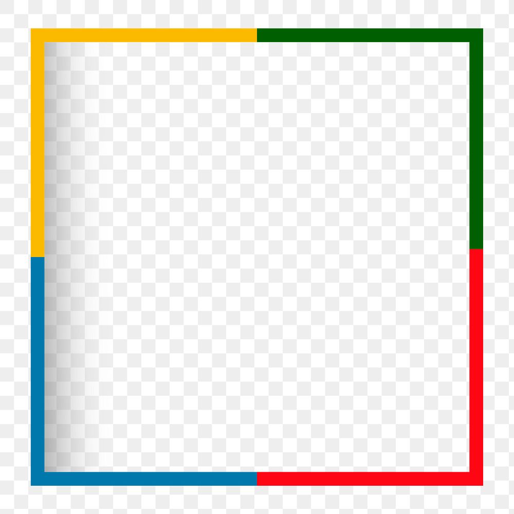 Colorful frame design element