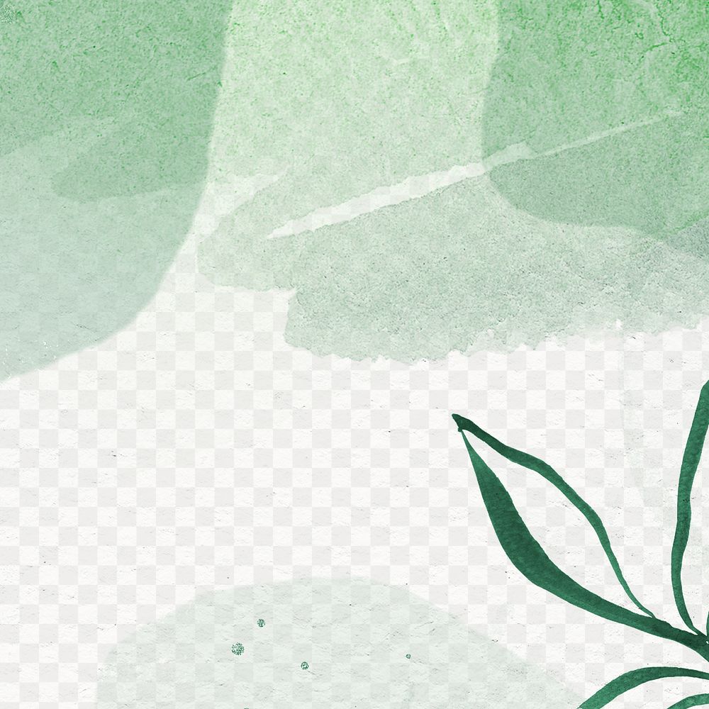 Green watercolor Memphis patterned background | Free PNG - rawpixel