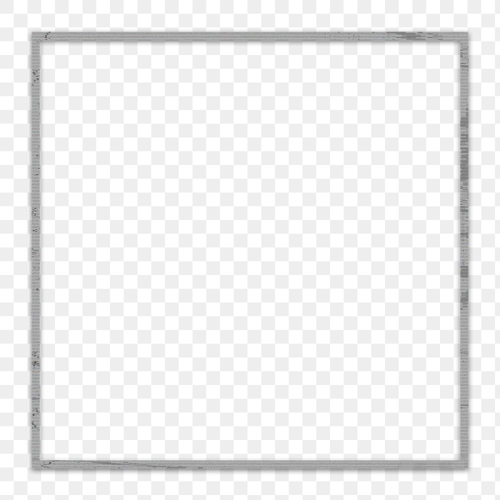 Gray square frame png glitch Free PNG rawpixel