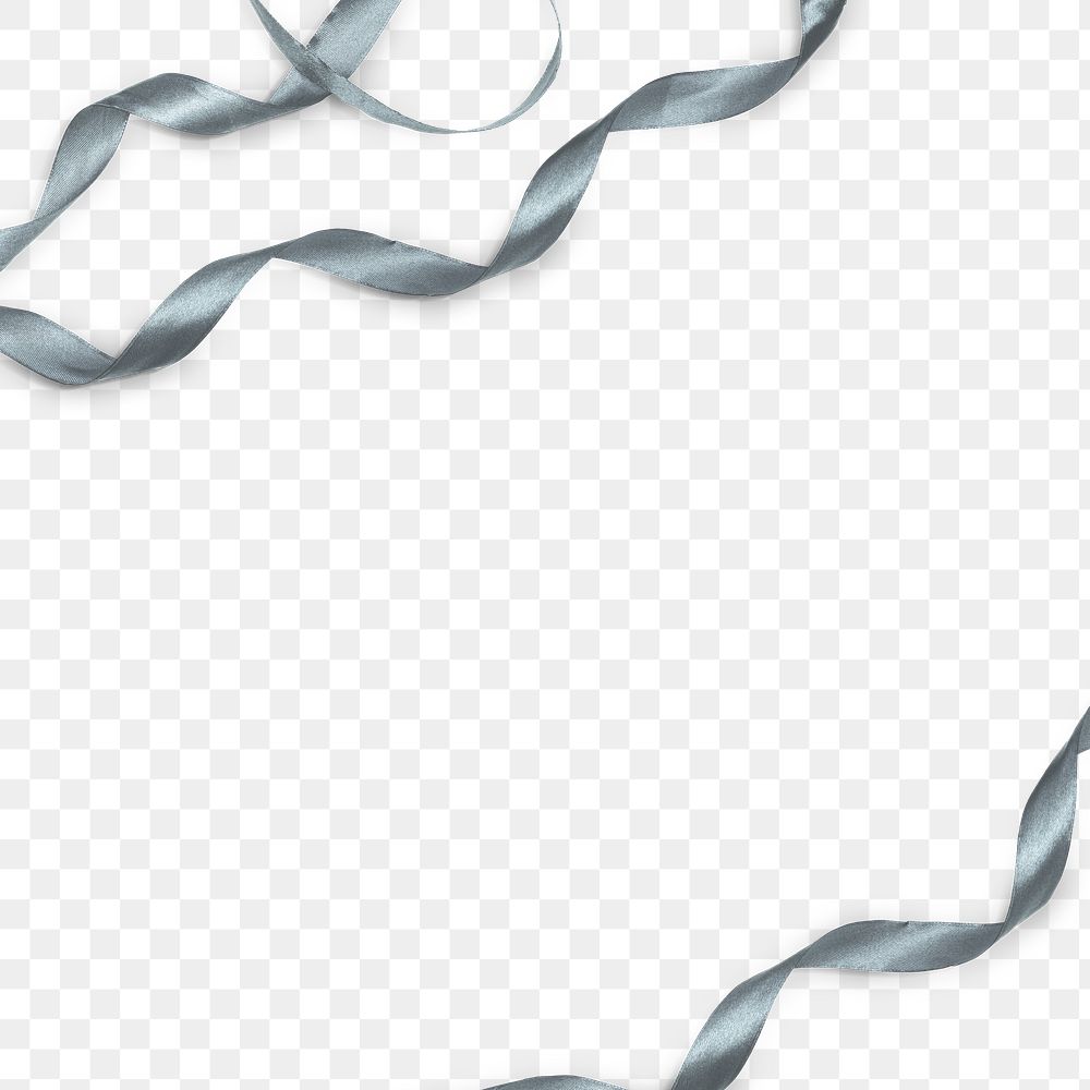 Png silver ribbons element background