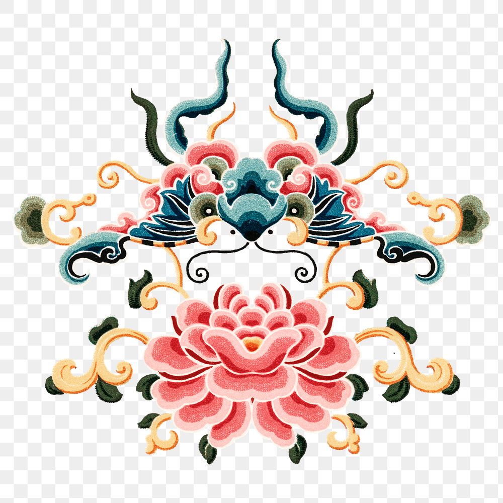 Chinese art png decorative ornament sticker