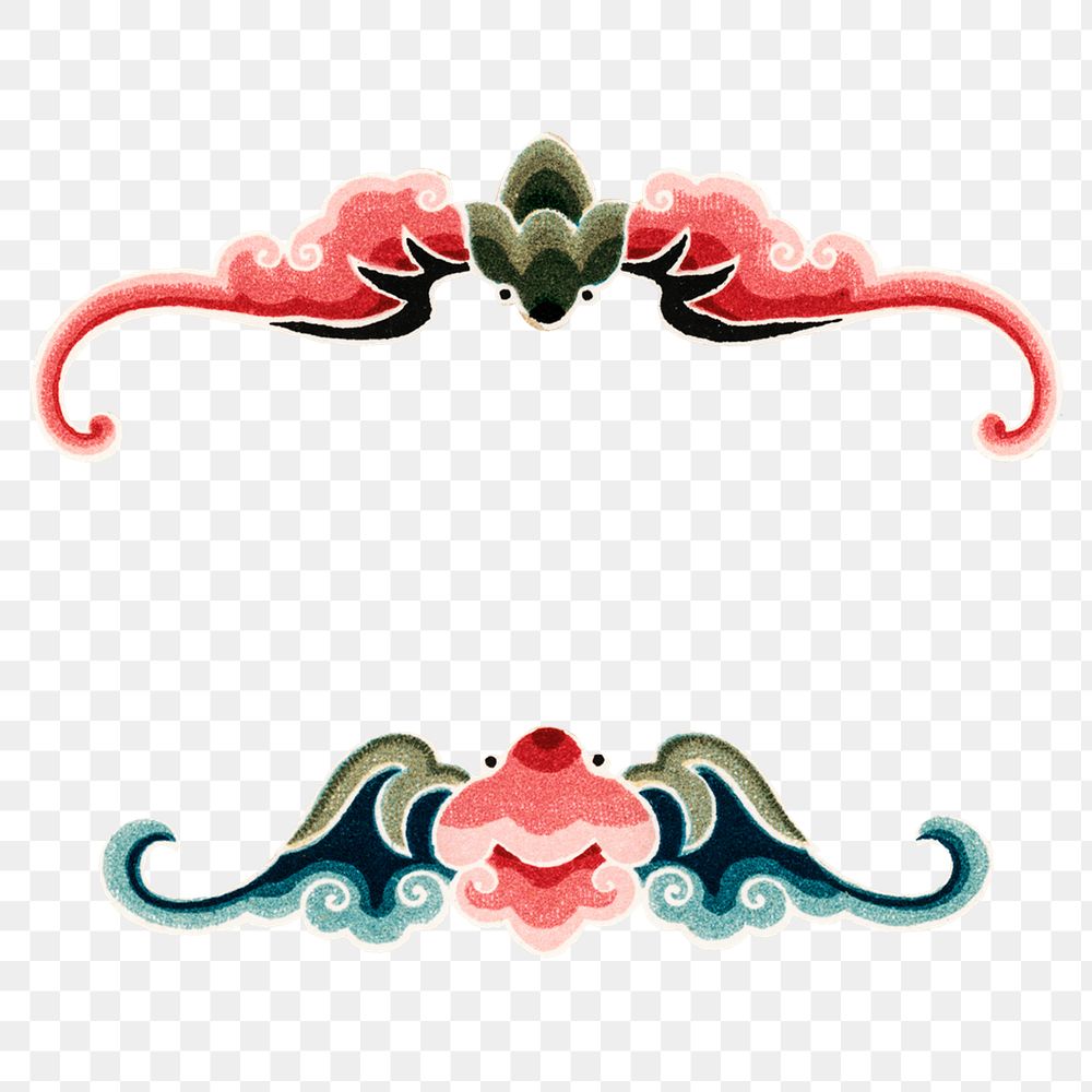 Chinese art decorative ornament png