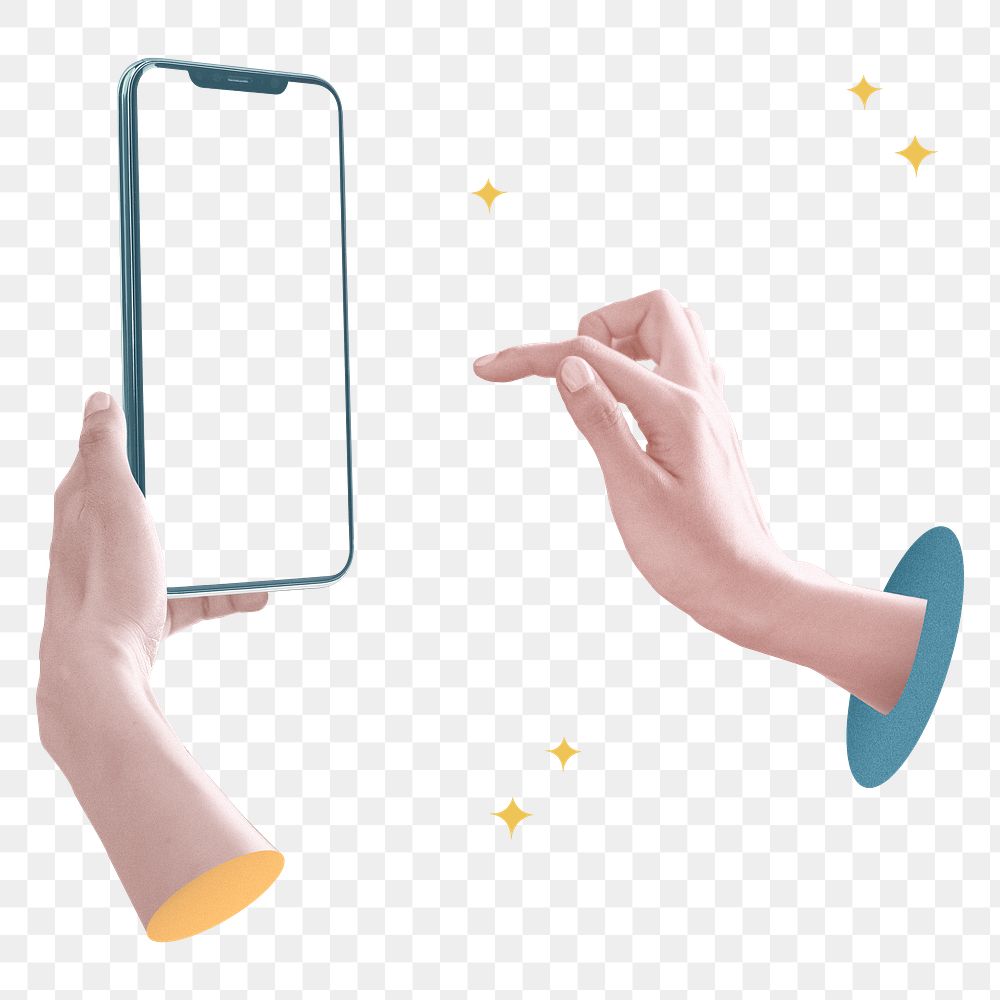 Png social media addiction aesthetic post