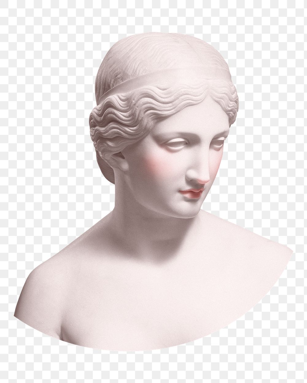 Png Greek goddess statue mixed media