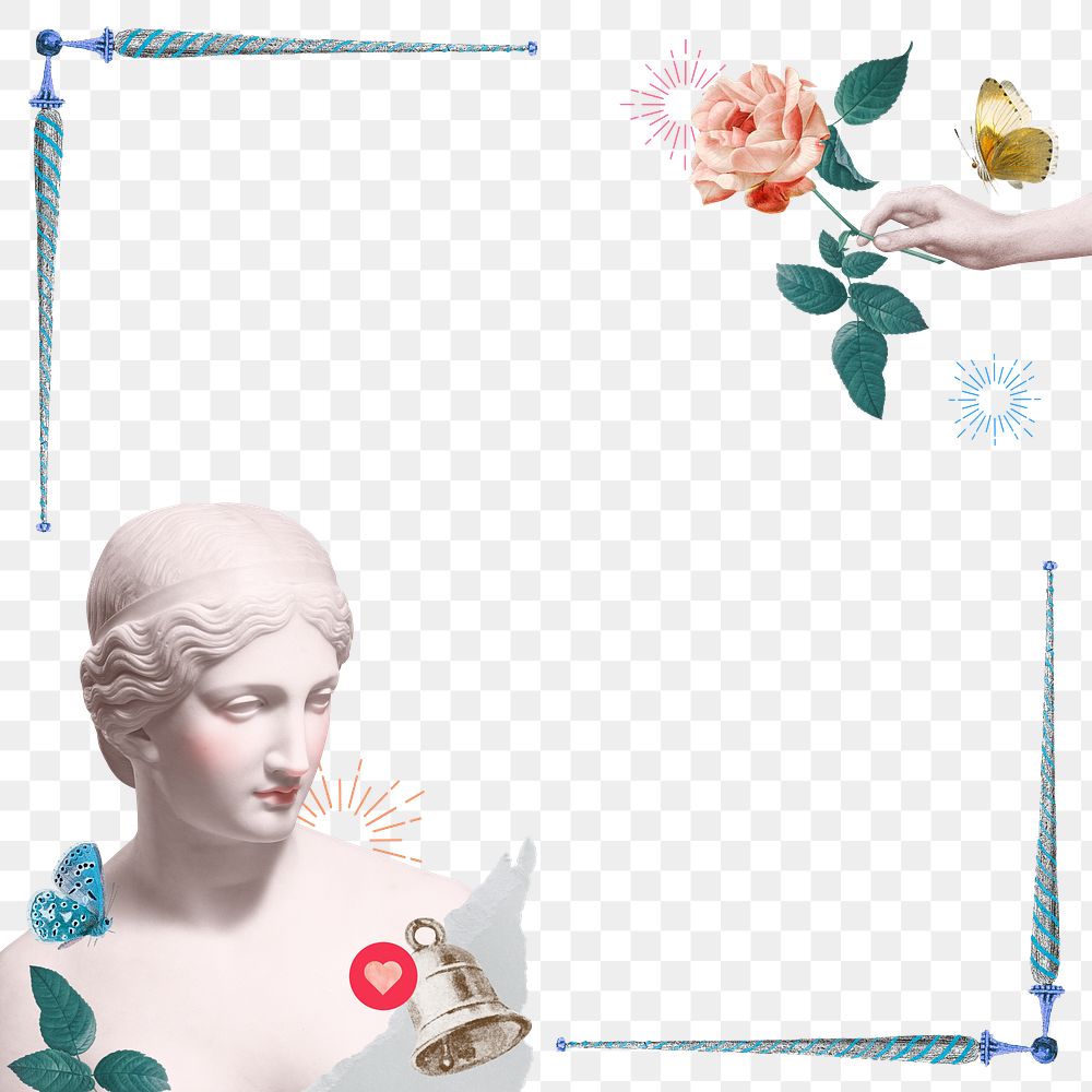 Png Greek goddess statue frame Free PNG rawpixel