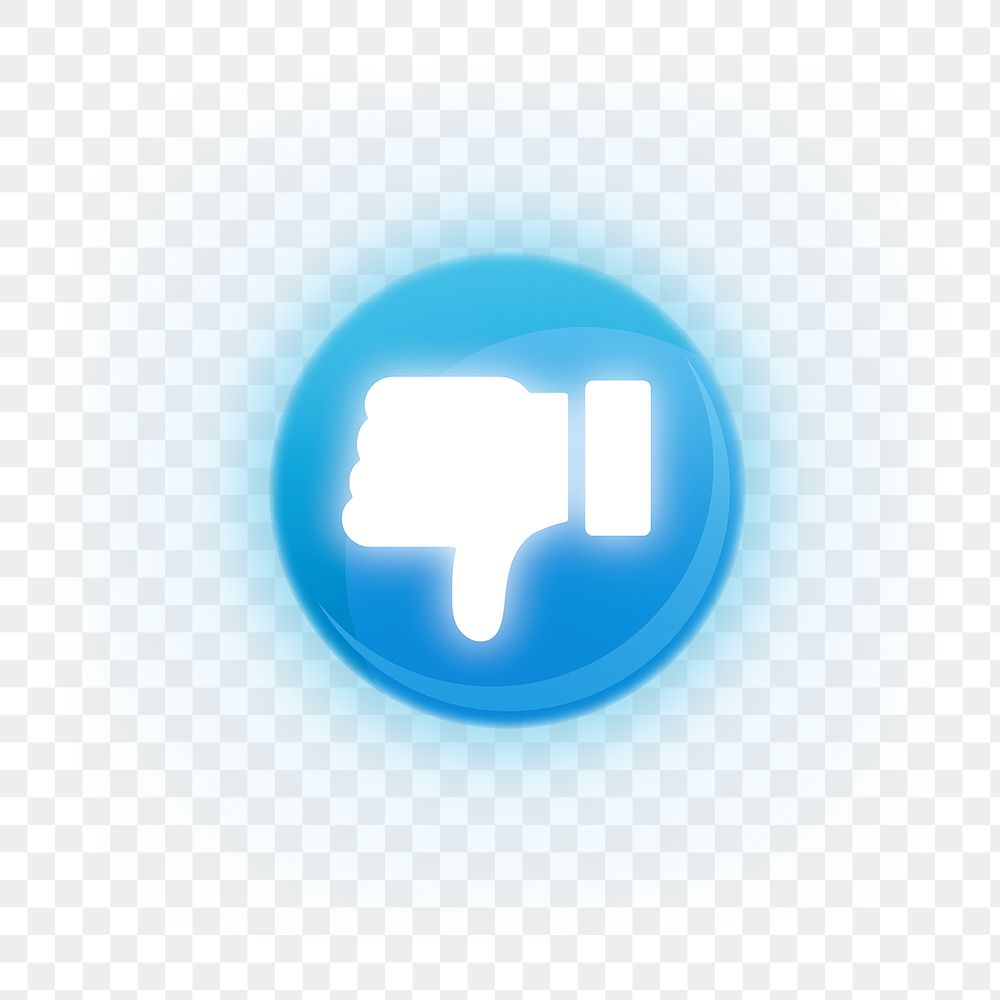 Glowing like icon png social media reaction