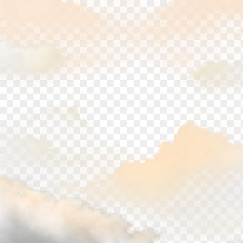 Peach cloud Png on abstract | Premium PNG - rawpixel