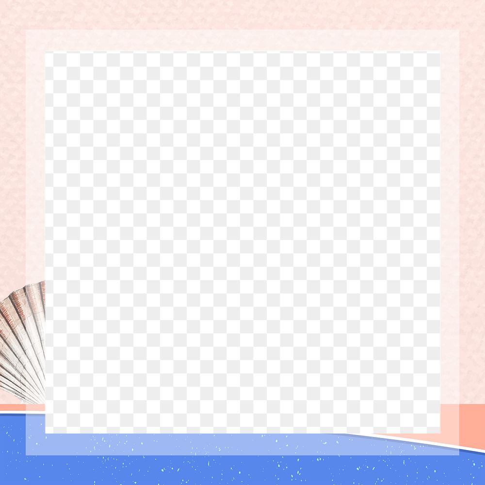 Frame png with clam shell, remixed from artworks by Augustus Addison Gould