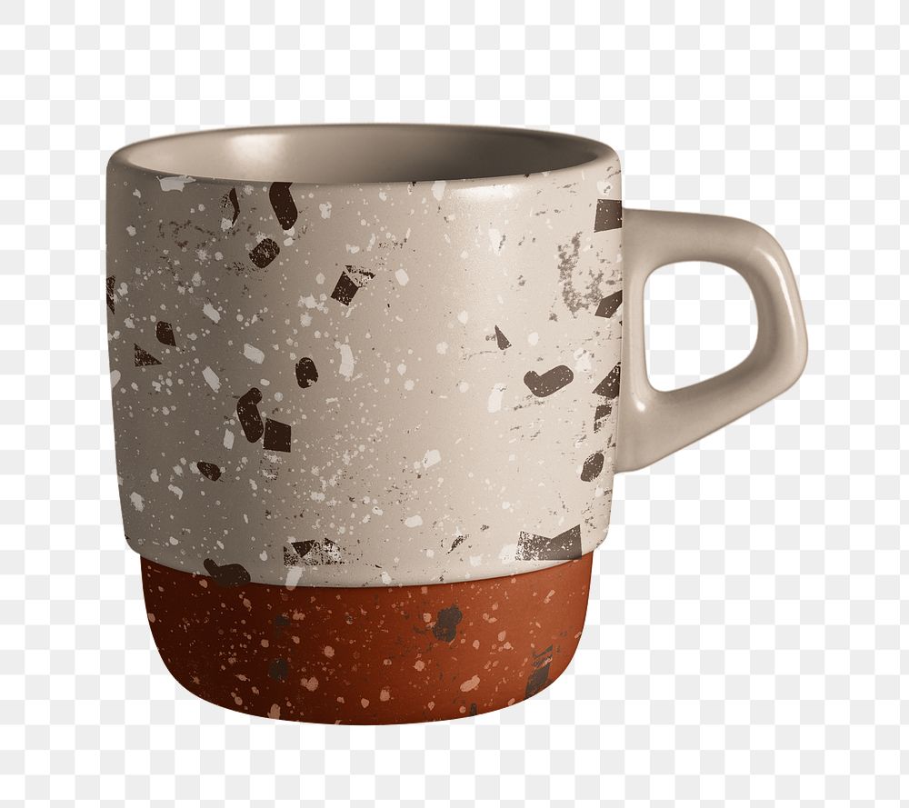 Png coffee cup mockup on transparent background