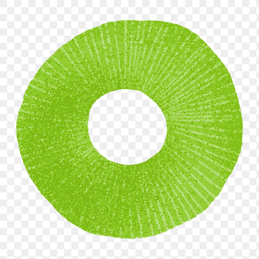 Green circle png half tone sticker