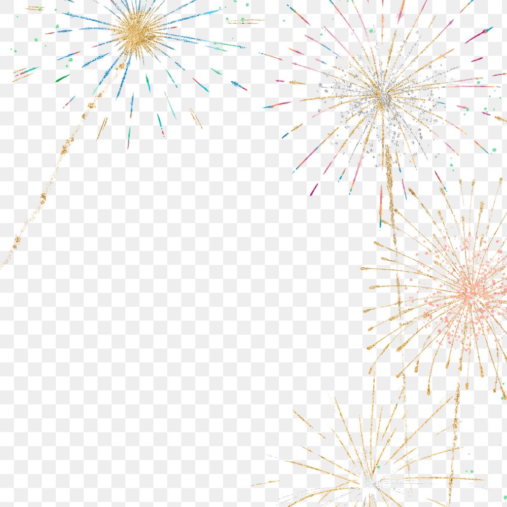 Fireworks border png design element