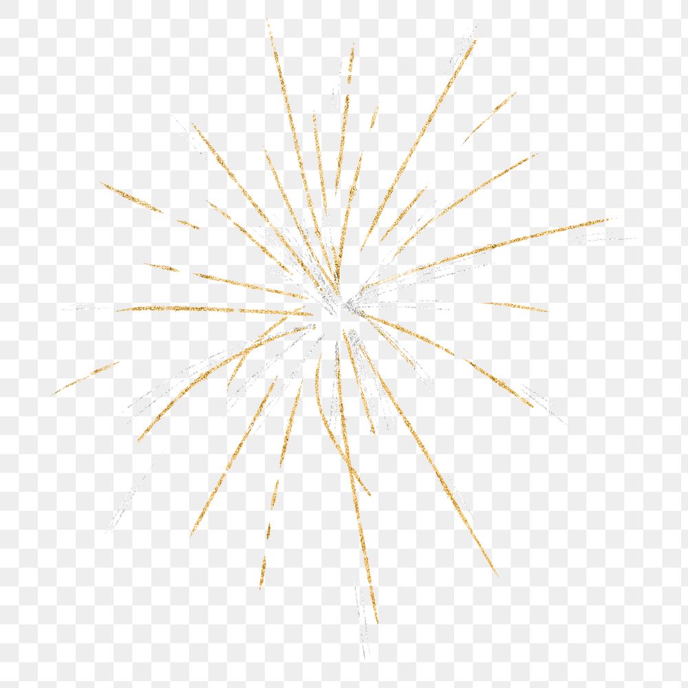 Beautiful firework png design element for celebration