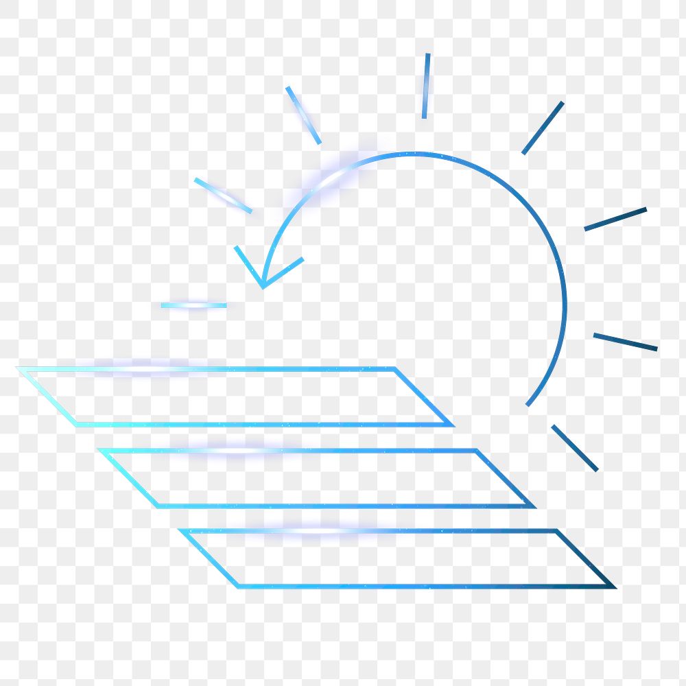 Solar panel icon png renewable energy symbol