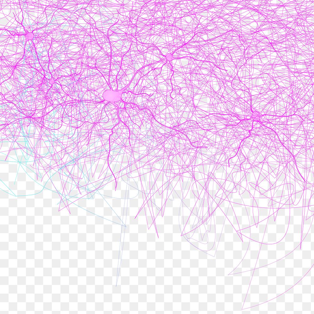 Png pink nerve network border for medical technology
