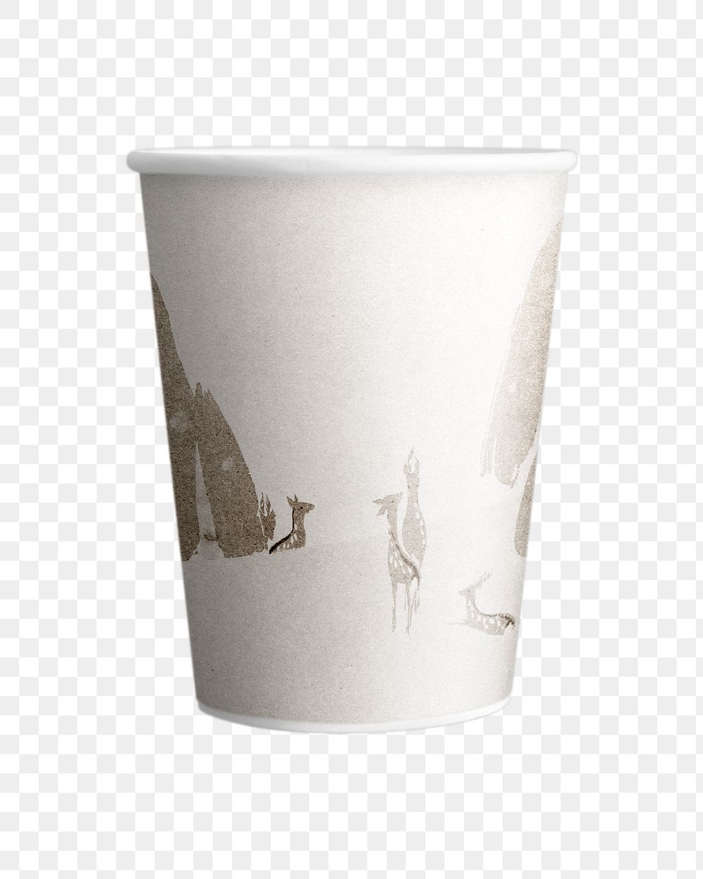 Coffee cup png, beverage product packaging on transparent background