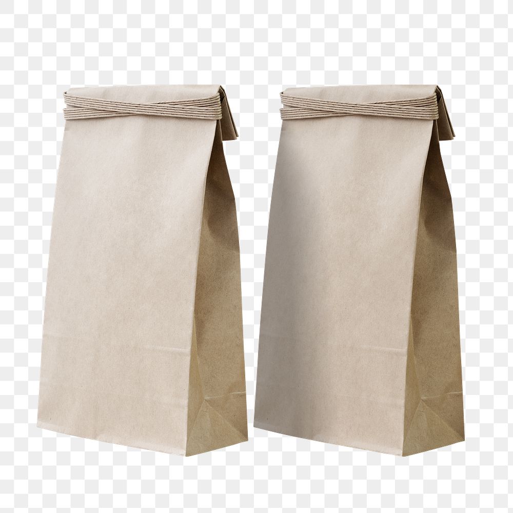 Paper bag mockups png product packaging