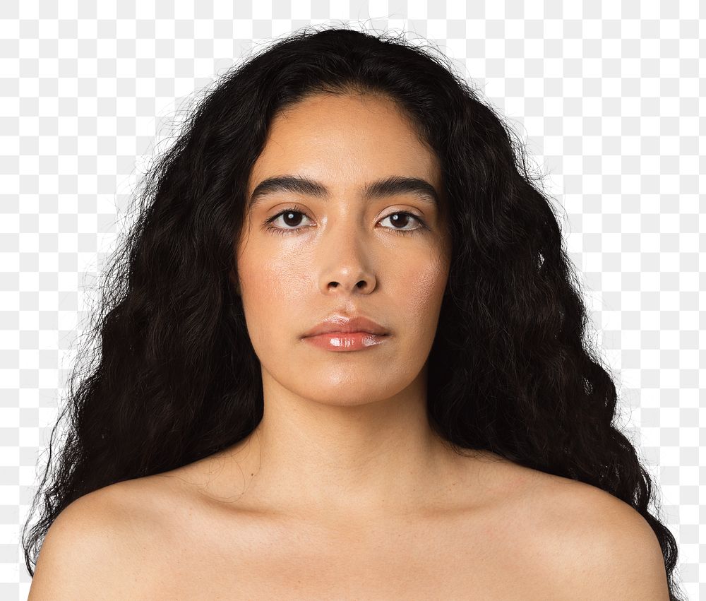 Portrait of a beautiful model mockup 