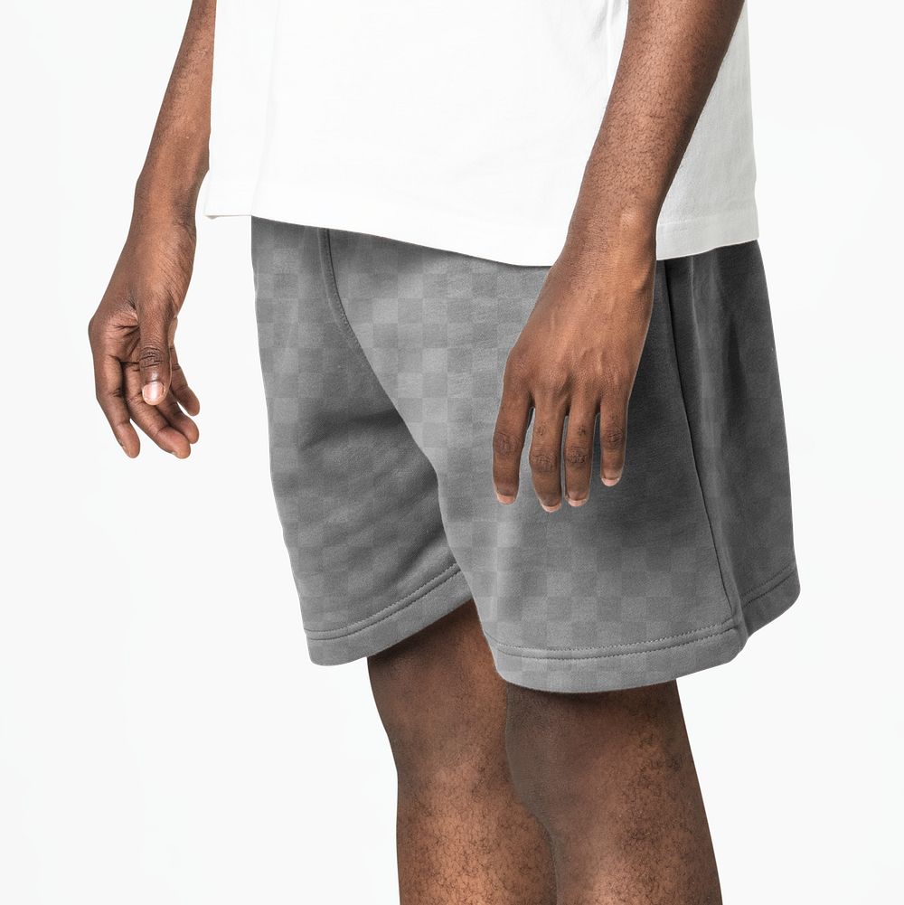 Shorts png mockup transparent men&rsquo;s basic wear fashion