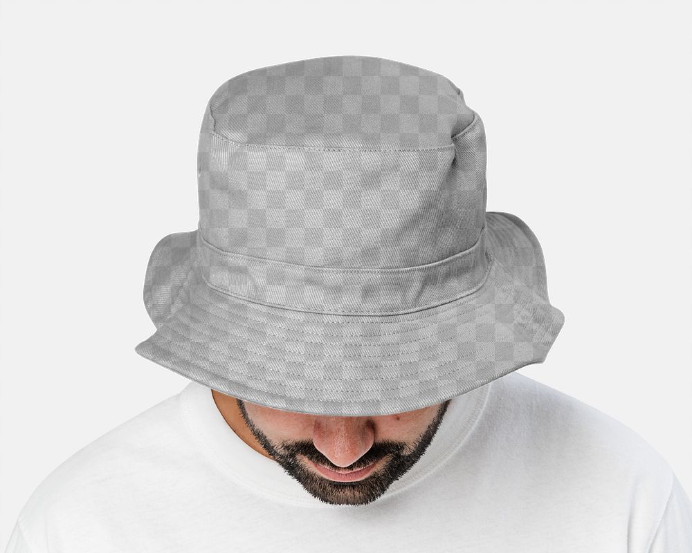 Png bucket hat mockup transparent streetwear 