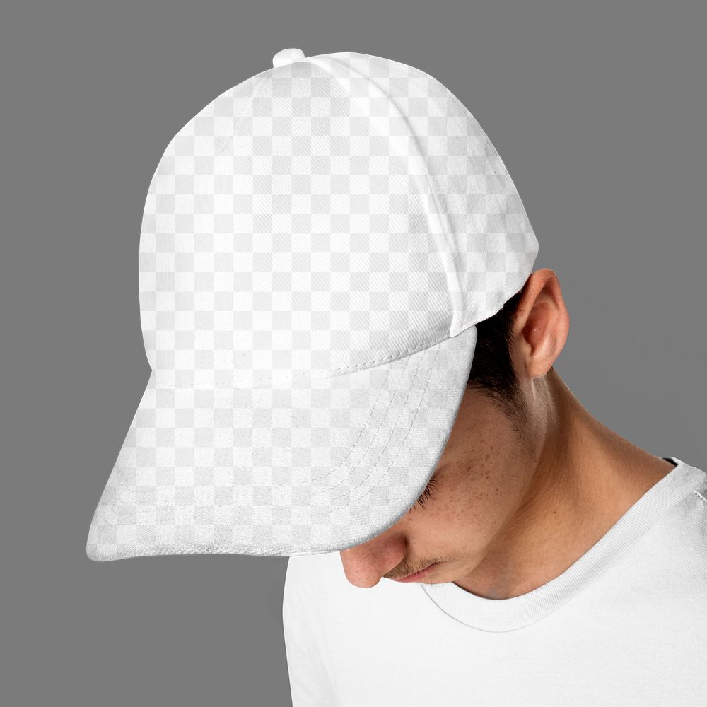 Png transparent cap mockup for street apparel shoot