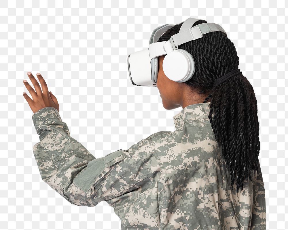 Military officer png using transparent screen mockup
