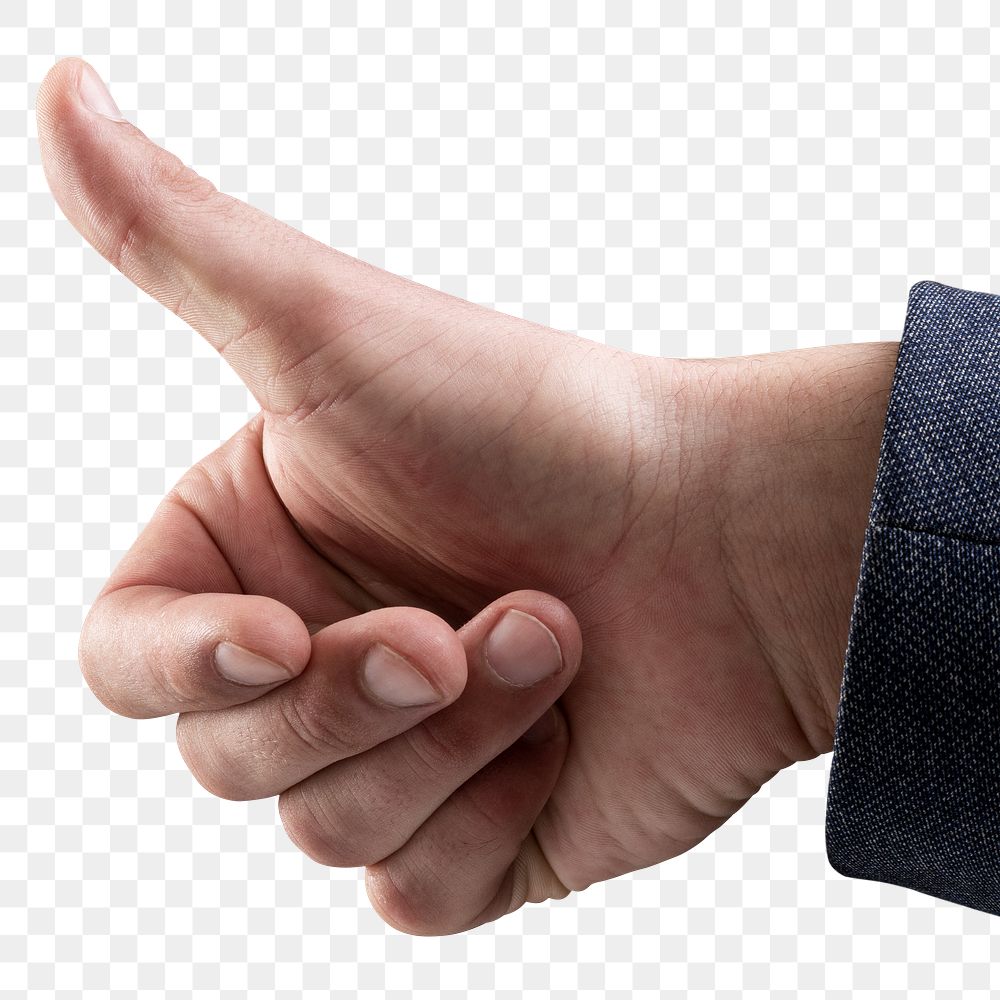 Thumbs up gesture png transparent background