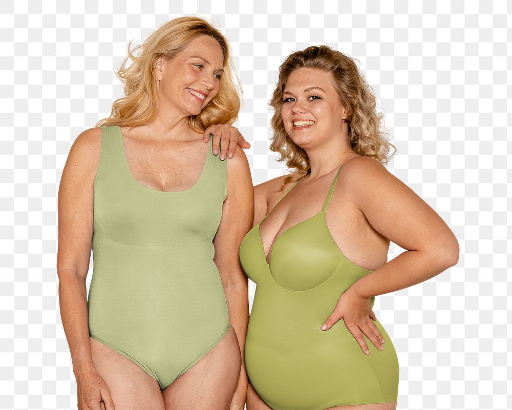 Body positivity png collage element, transparent background