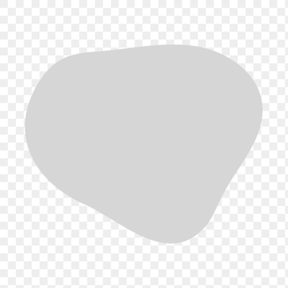 Blob shape png sticker on transparent background