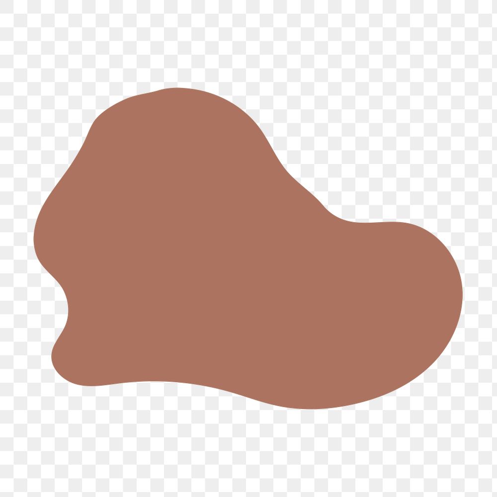 Blob shape png sticker on transparent background