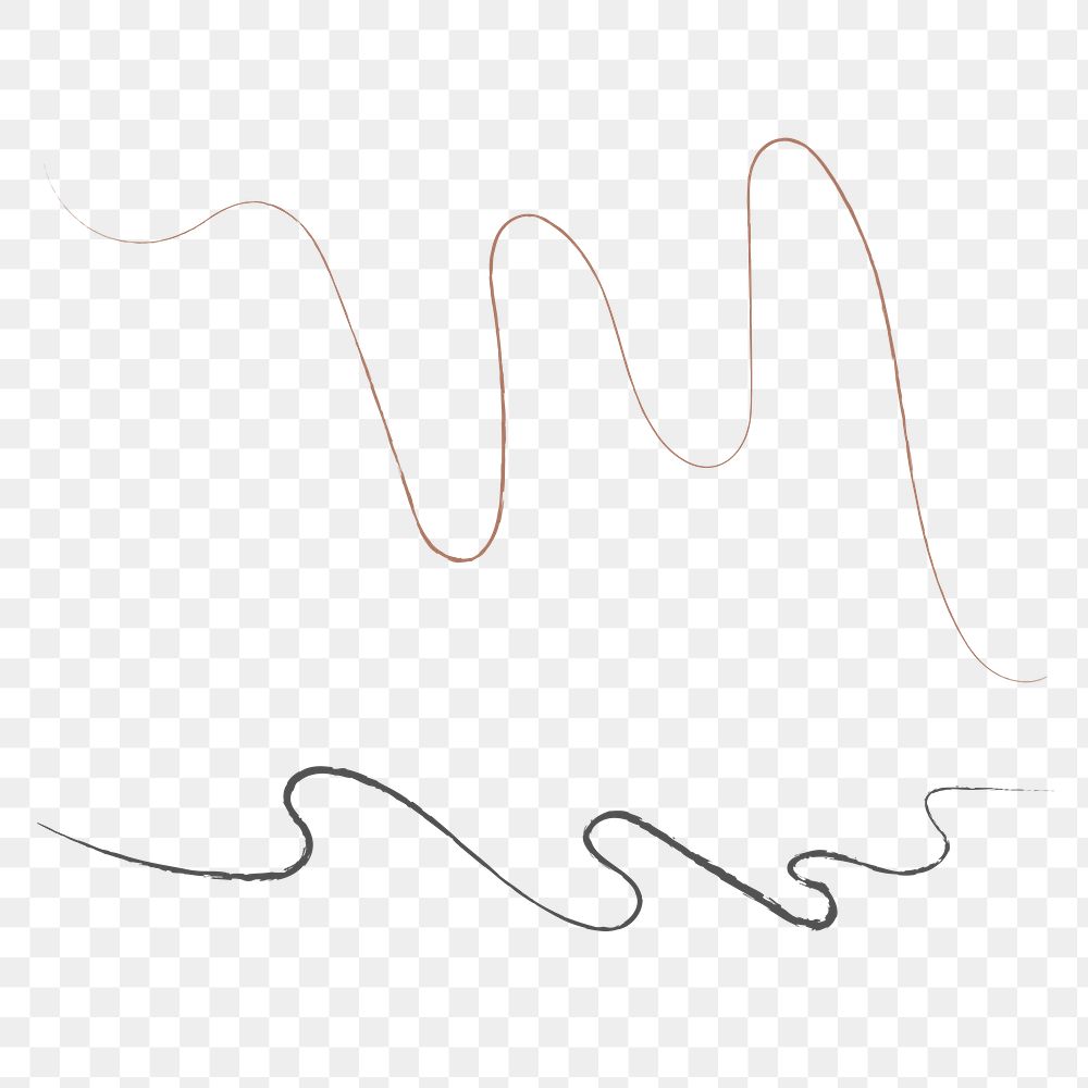 Squiggle line png sticker on transparent | Premium PNG - rawpixel