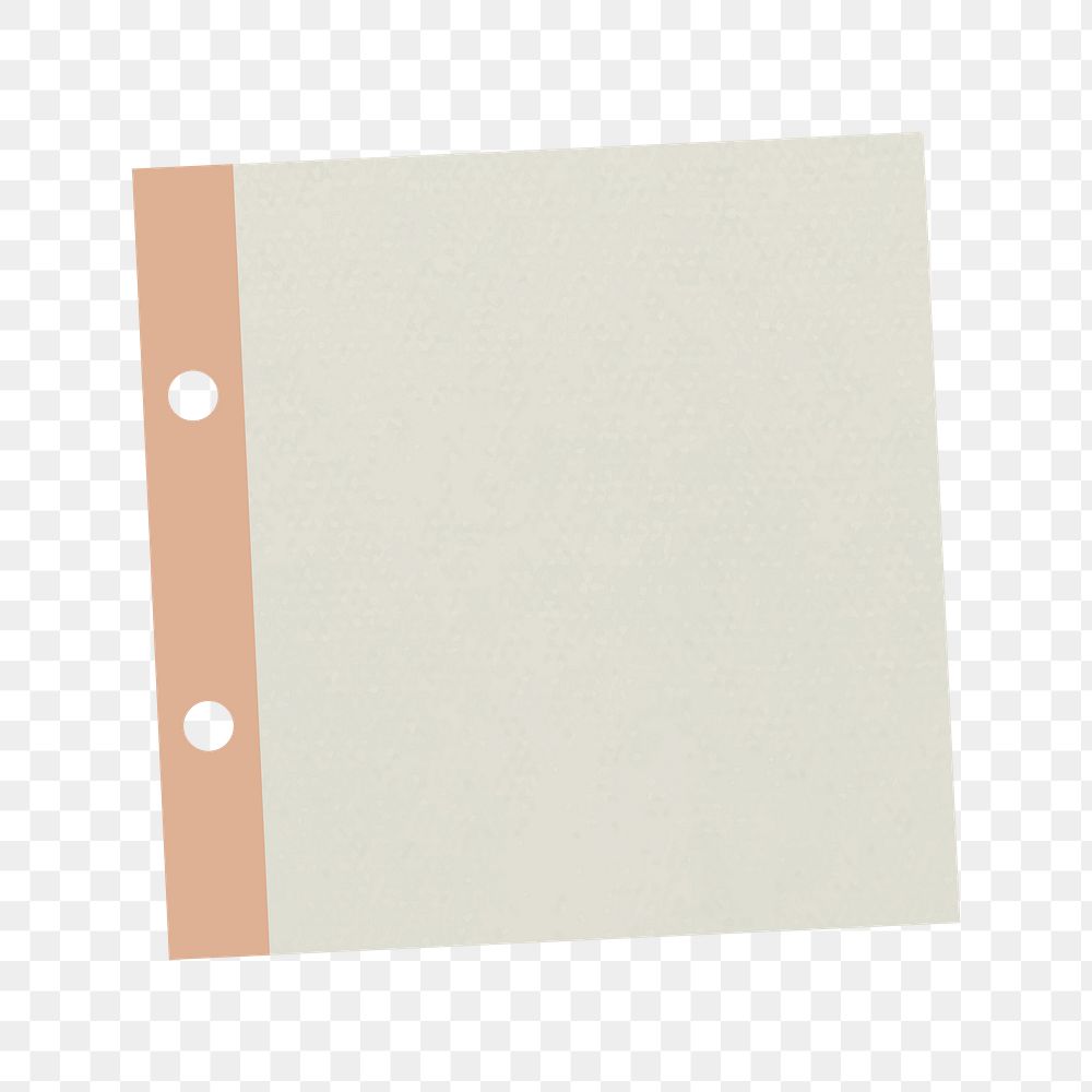 Ripped paper png sticker on transparent background