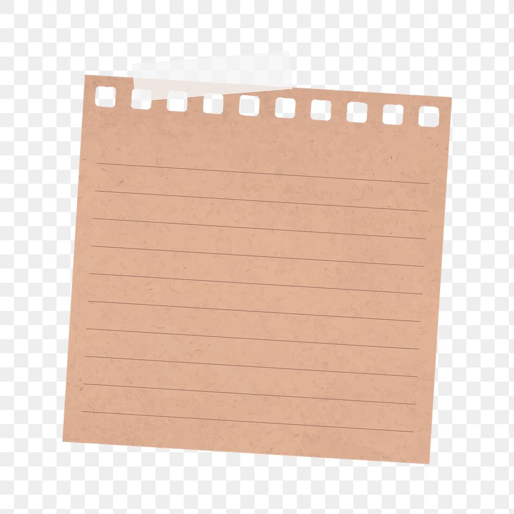 Ripped paper png sticker on transparent background