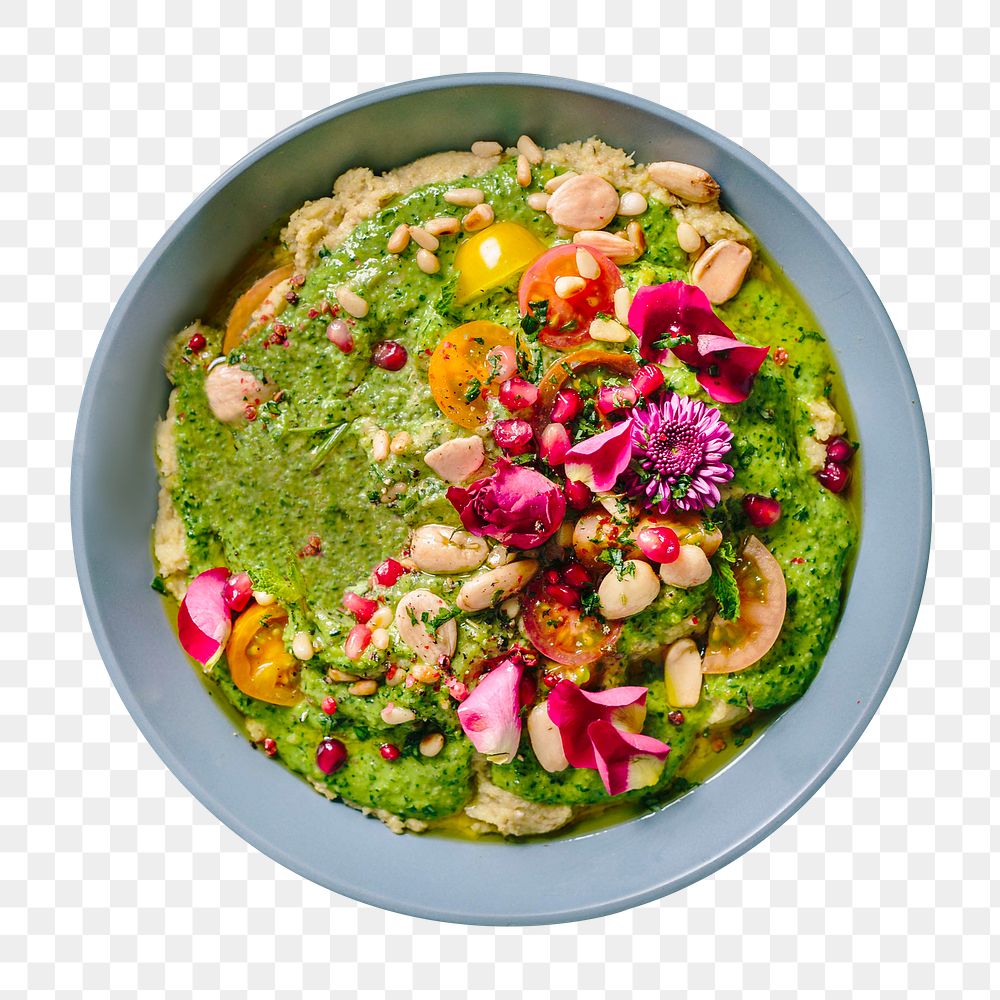 Png Mediterranean sauce bowl sticker, food photography, transparent background
