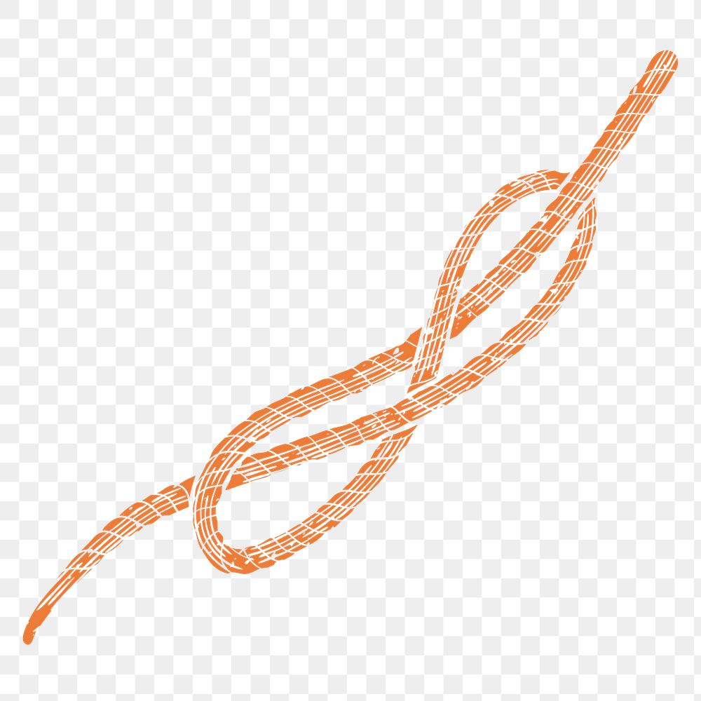 PNG rope linocut on transparent | Free PNG Sticker - rawpixel