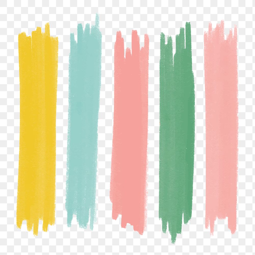 Png colorful brush stroke element | Premium PNG - rawpixel