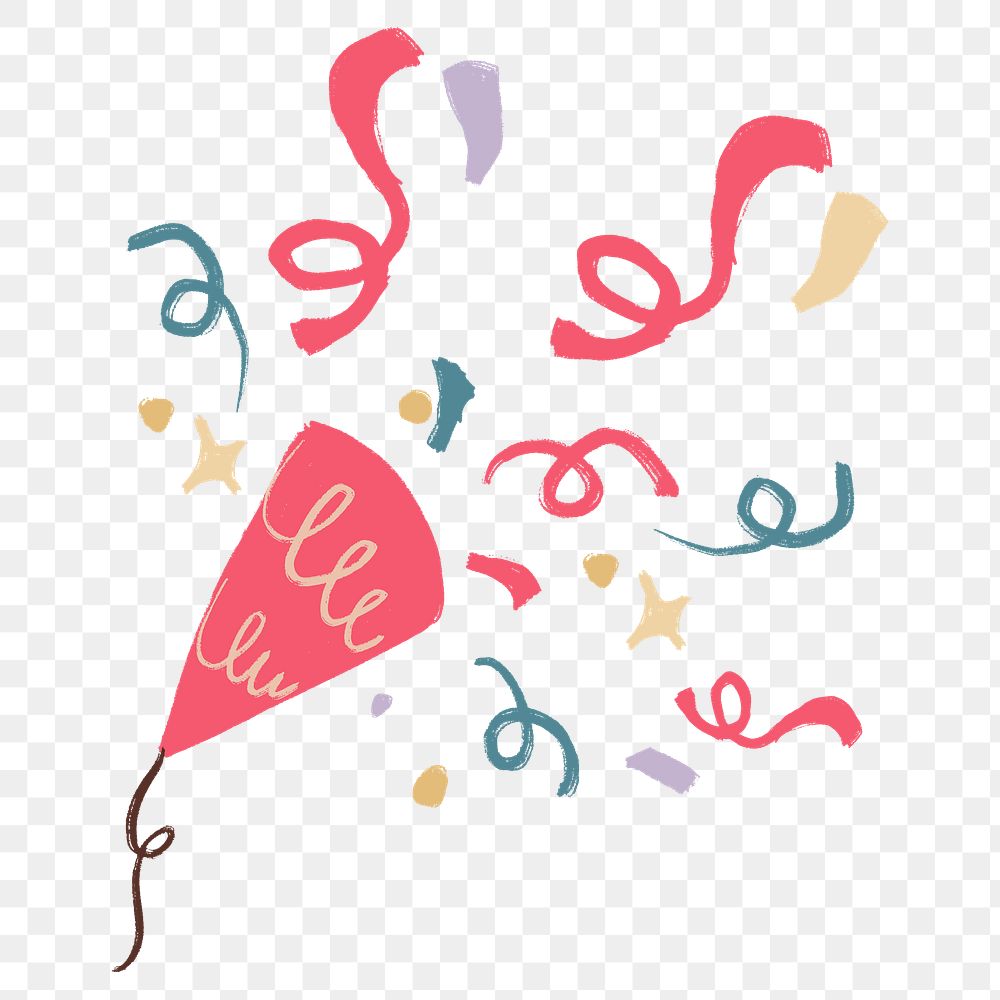 Confetti PNG sticker, party decoration